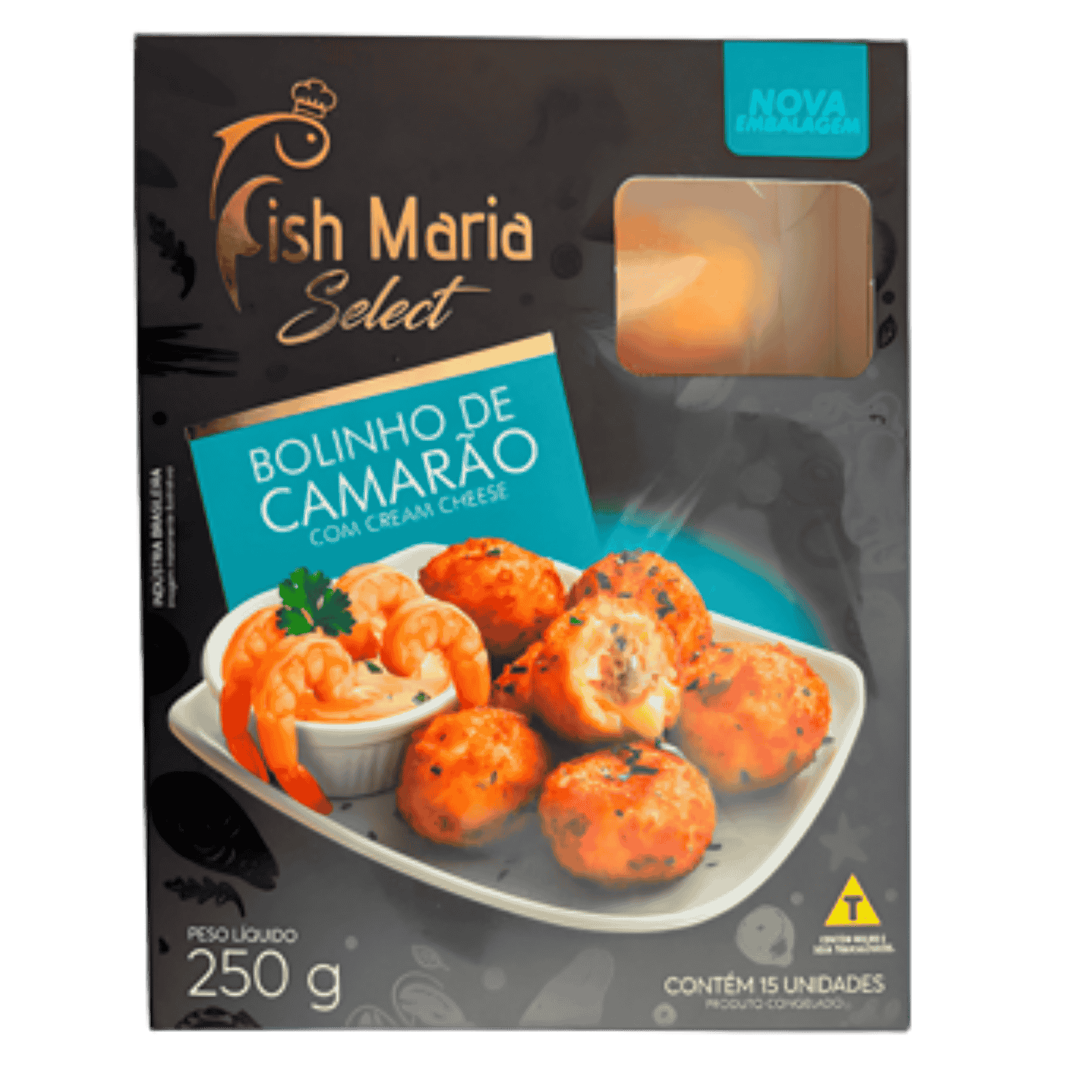 Bolinho de Camarão c/ Cream Cheese